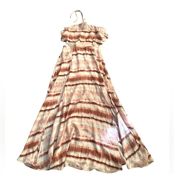 Sage the Label Maxi Cut-out Halter Dress SZ. L Pink - Picture 1 of 5